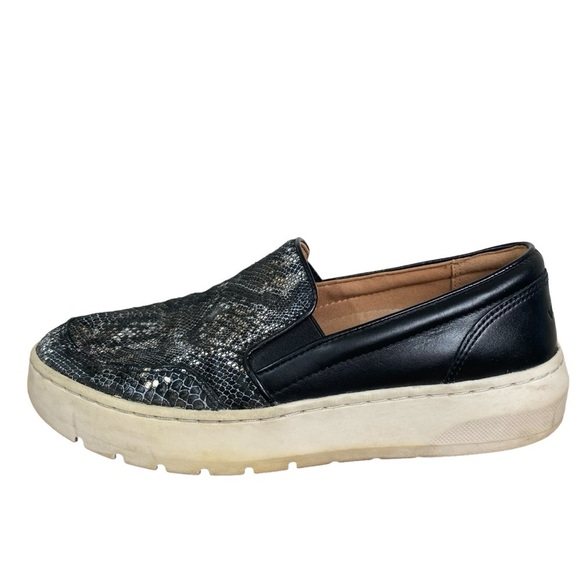 Vionic Womens 6 Dinora Boa Black Leather Platform Loafer‎ Left Shoe Amputee - Picture 1 of 8